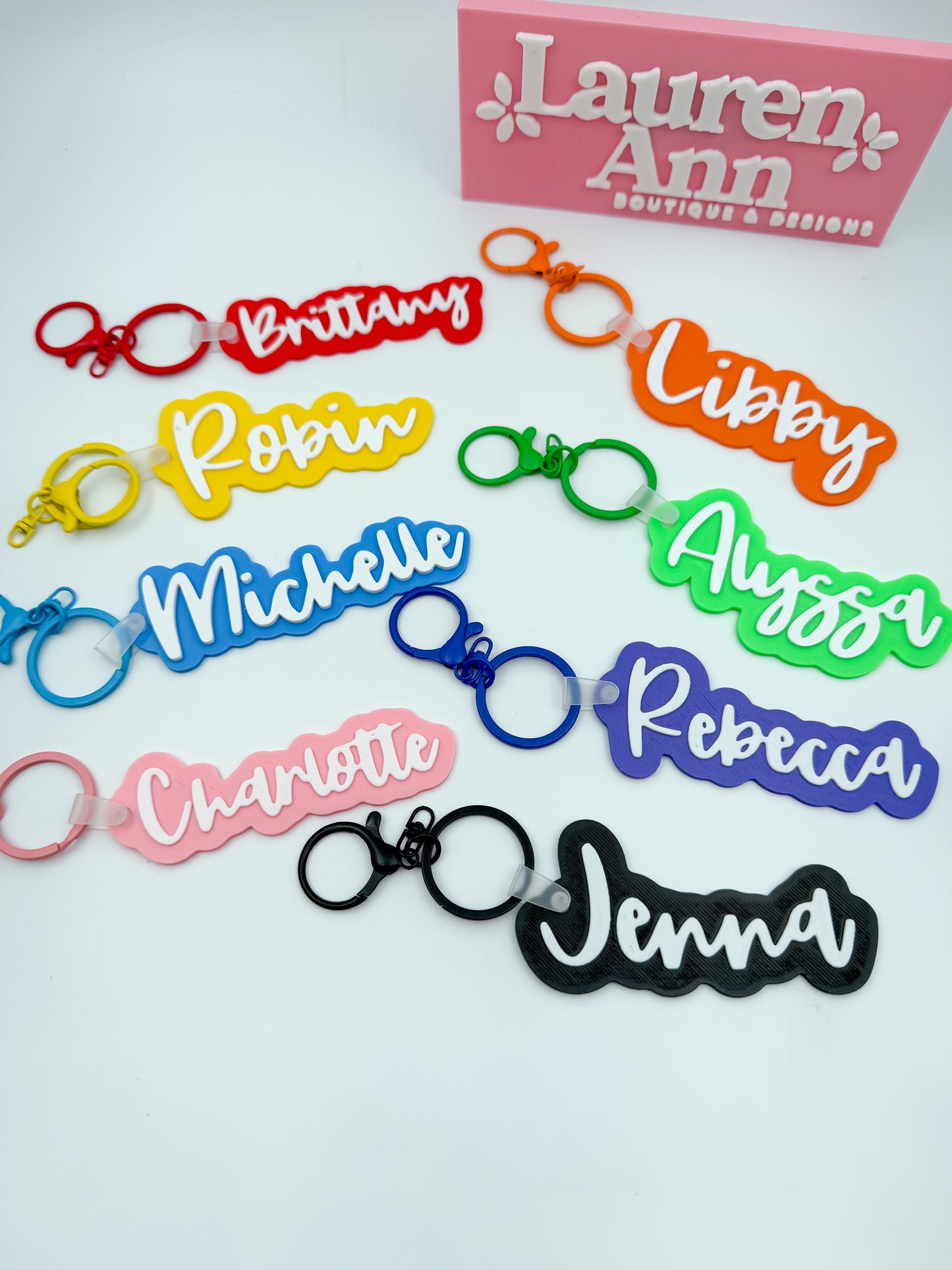 Personalized Script Name Keychain