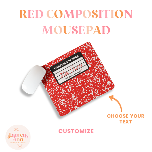 Red Composition Mousepad