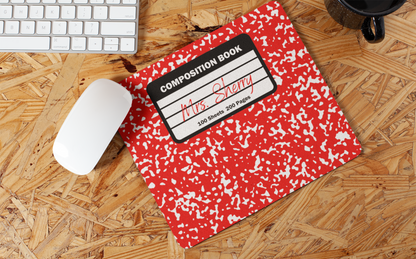Red Composition Mousepad