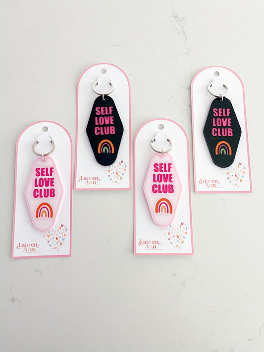 Self Love Club Keychain - Designs by Lauren Ann