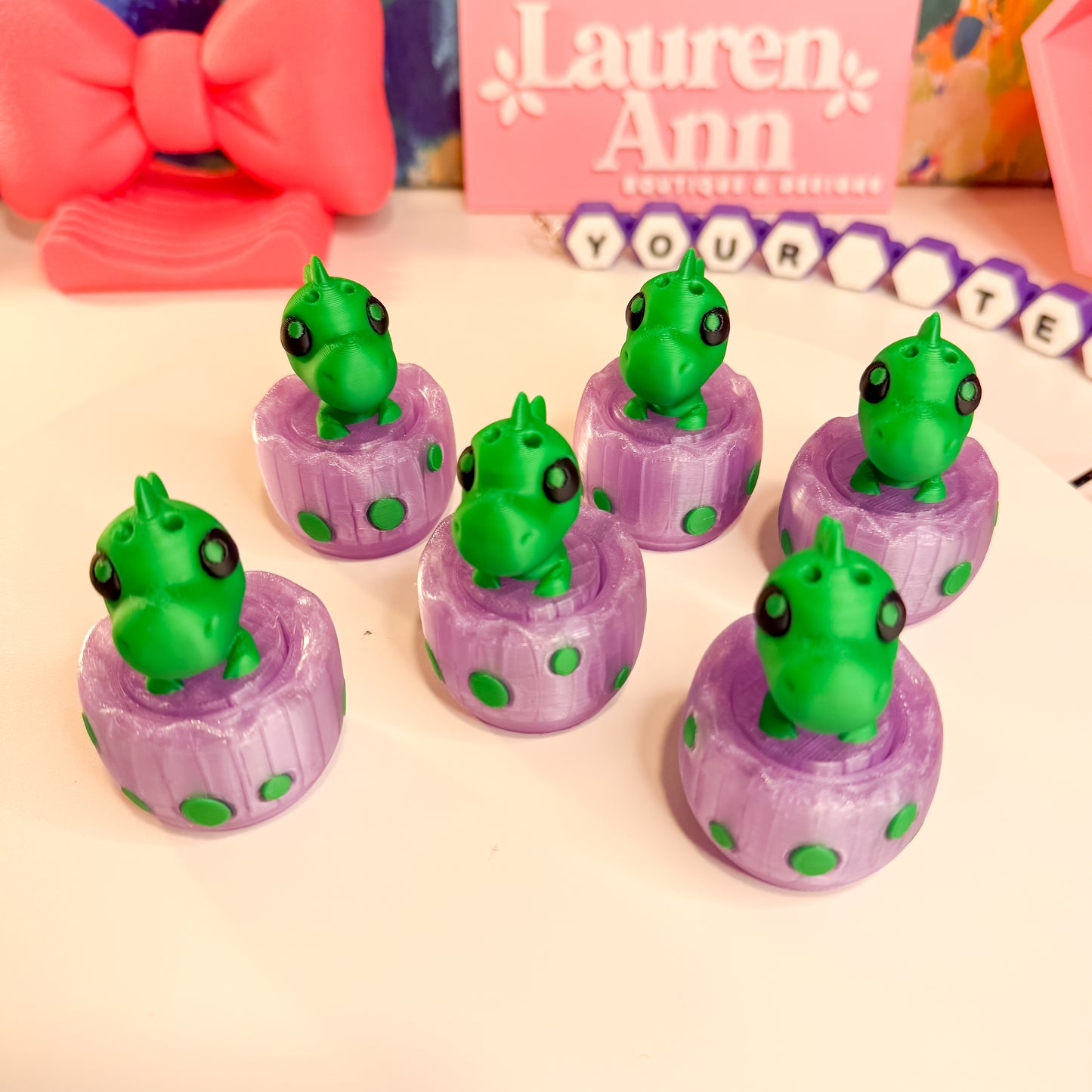 Spinning Dino Egg Clicker