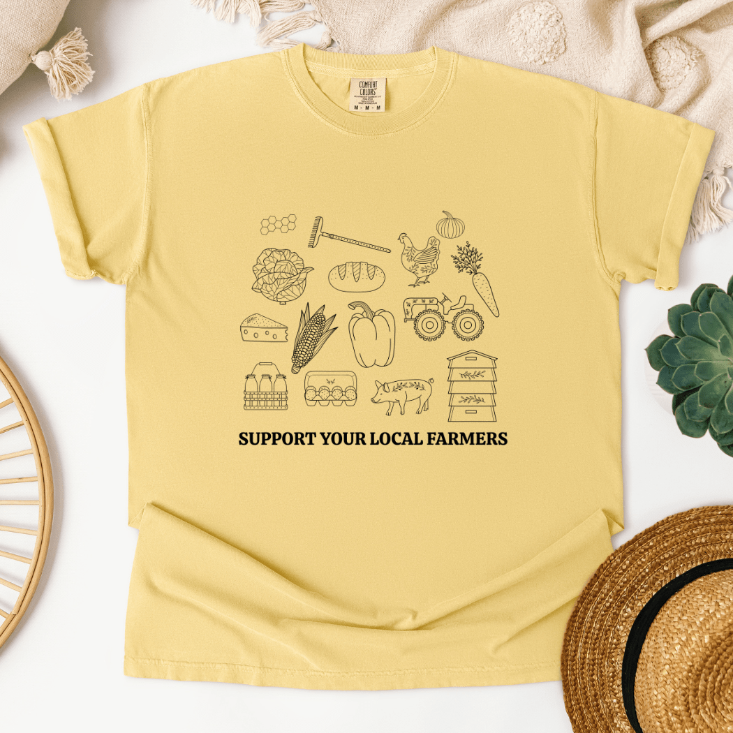 Support Local Farmers T-Shirt - Designs by Lauren Ann