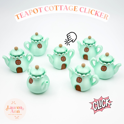 3D Printed Teapot Cottage Clicker