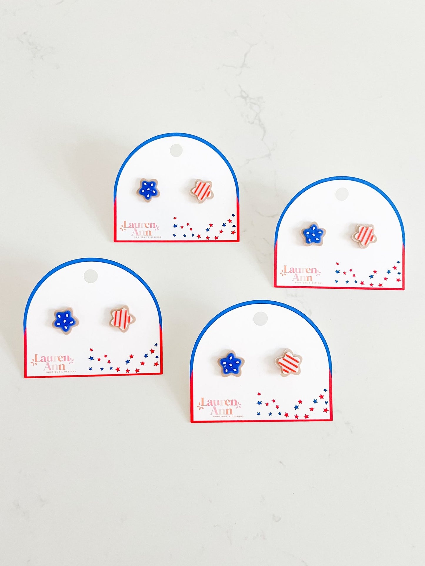 USA Cookie Studs - Designs by Lauren Ann