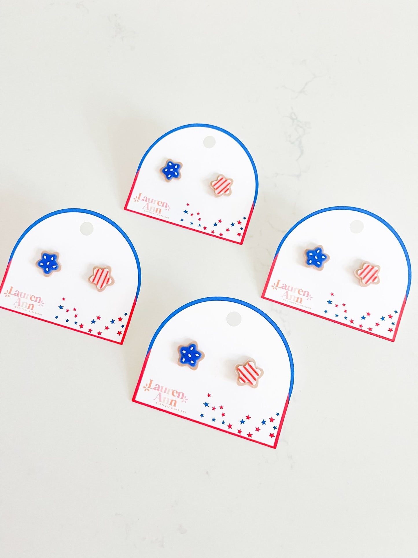 USA Cookie Studs - Designs by Lauren Ann