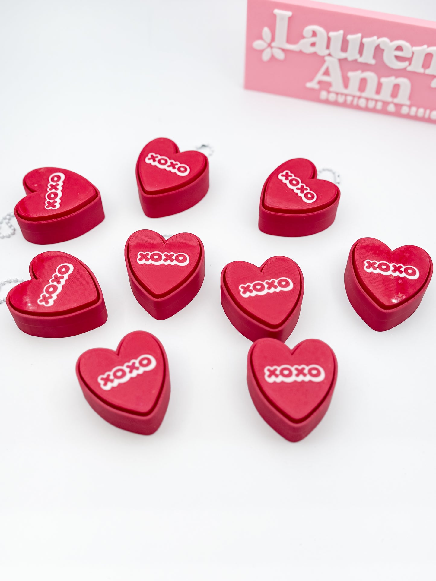 XOXO Heart Clickers - Red