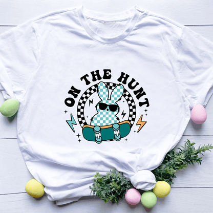 Youth Boys Easter T-Shirt – Skateboarding Bunny - Designs by Lauren Ann