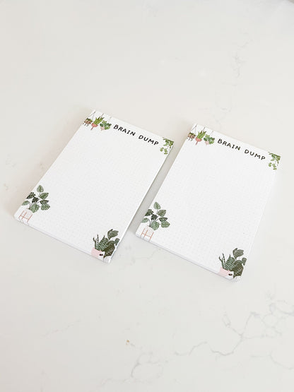 Brain Dump Planty Notepad - Designs by Lauren Ann