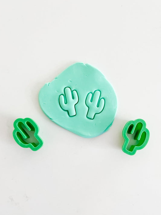Cactus Polymer Clay Cutter - Studs - Designs by Lauren Ann