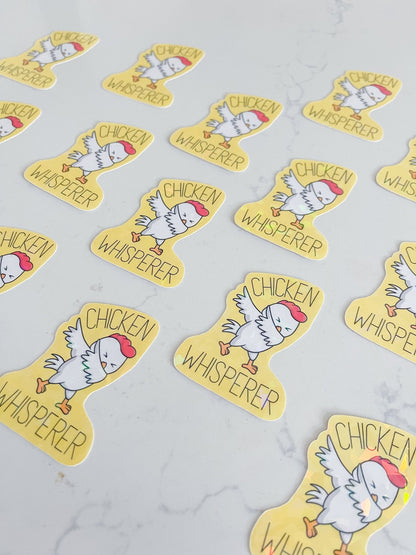 Chicken Whisperer Sticker - Designs by Lauren Ann