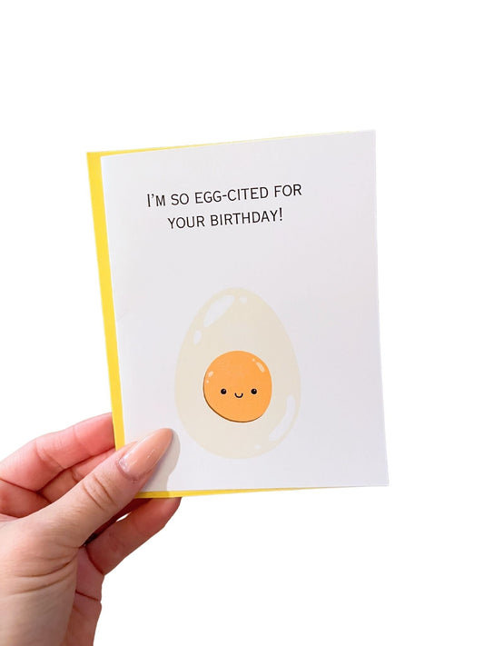 Egg-Cited Greeting Card - Designs by Lauren Ann