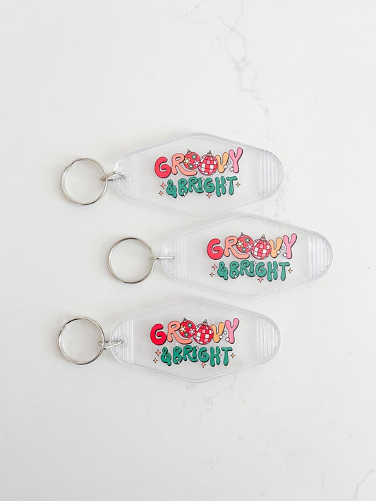 Groovy&Bright Keychain - Designs by Lauren Ann