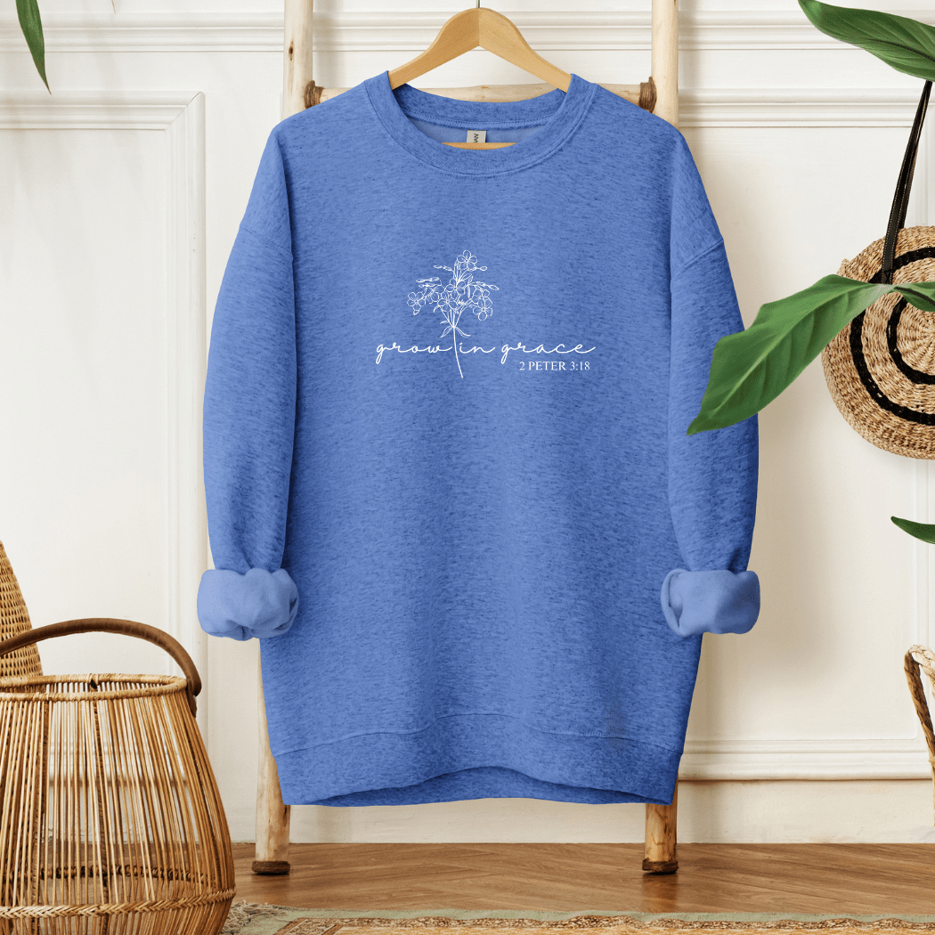 Grow in Grace Crew Sweatshirt - Designs by Lauren Ann