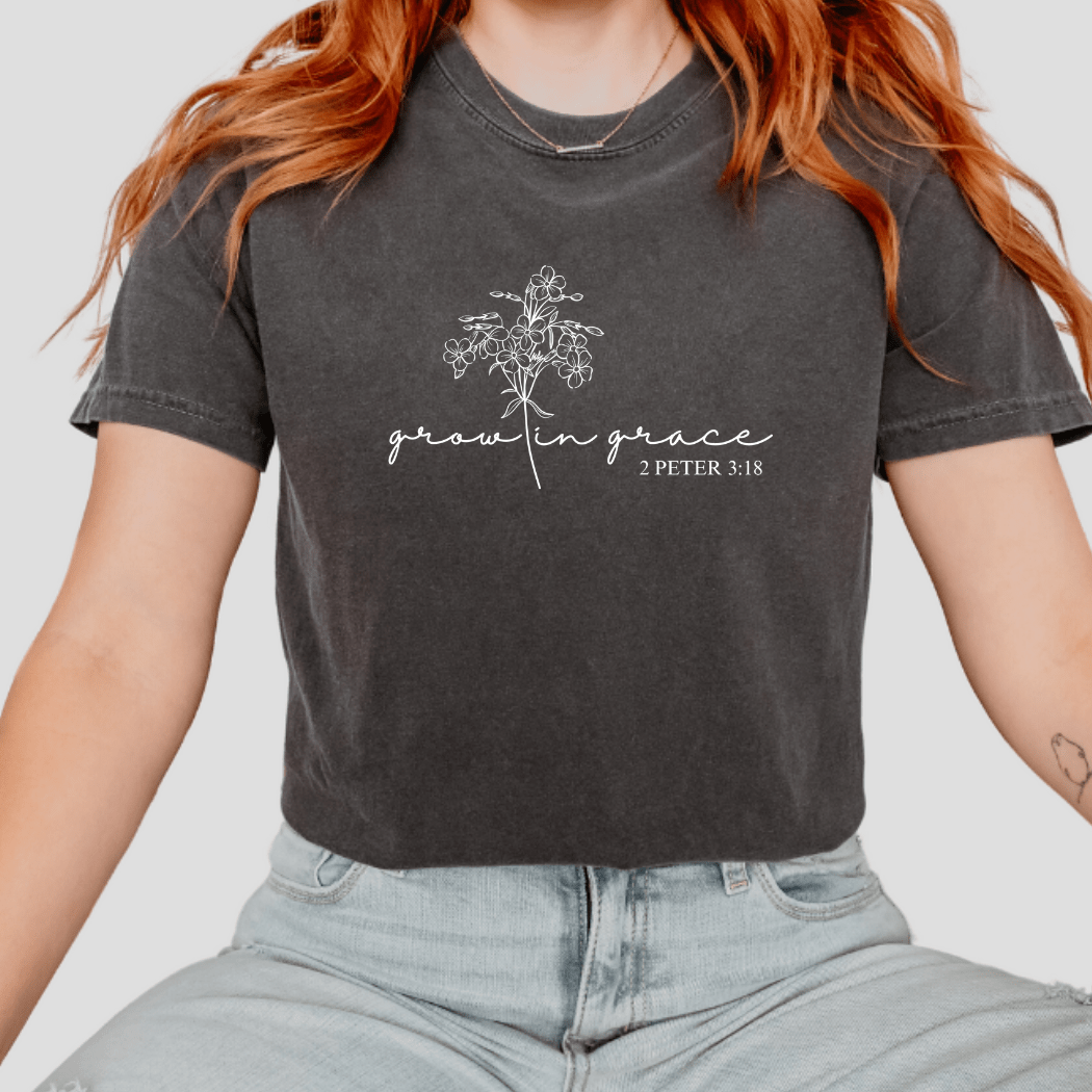 Grow In Grace Pepper T - Designs by Lauren Ann