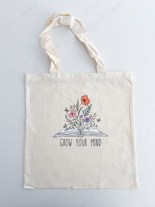 Grow Your Mind Tote - Designs by Lauren Ann