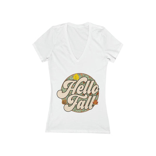 Hello Fall V-Tee - Designs by Lauren Ann
