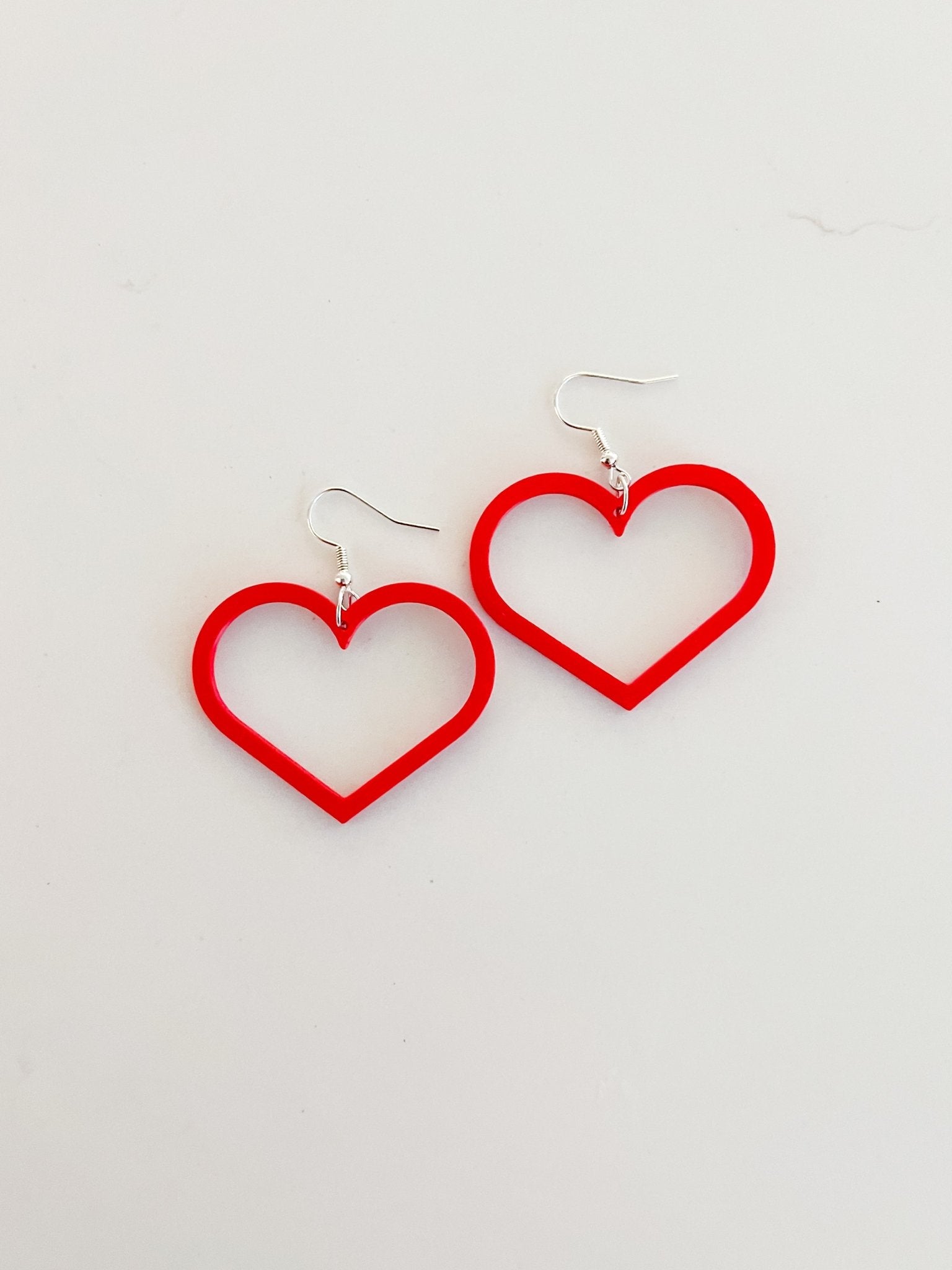 Hollow Heart Earrings - Designs by Lauren Ann