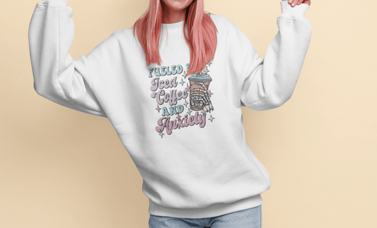 Iced Coffee & Anxiety Retro Mental Health You Pick Item - Designs by Lauren Ann