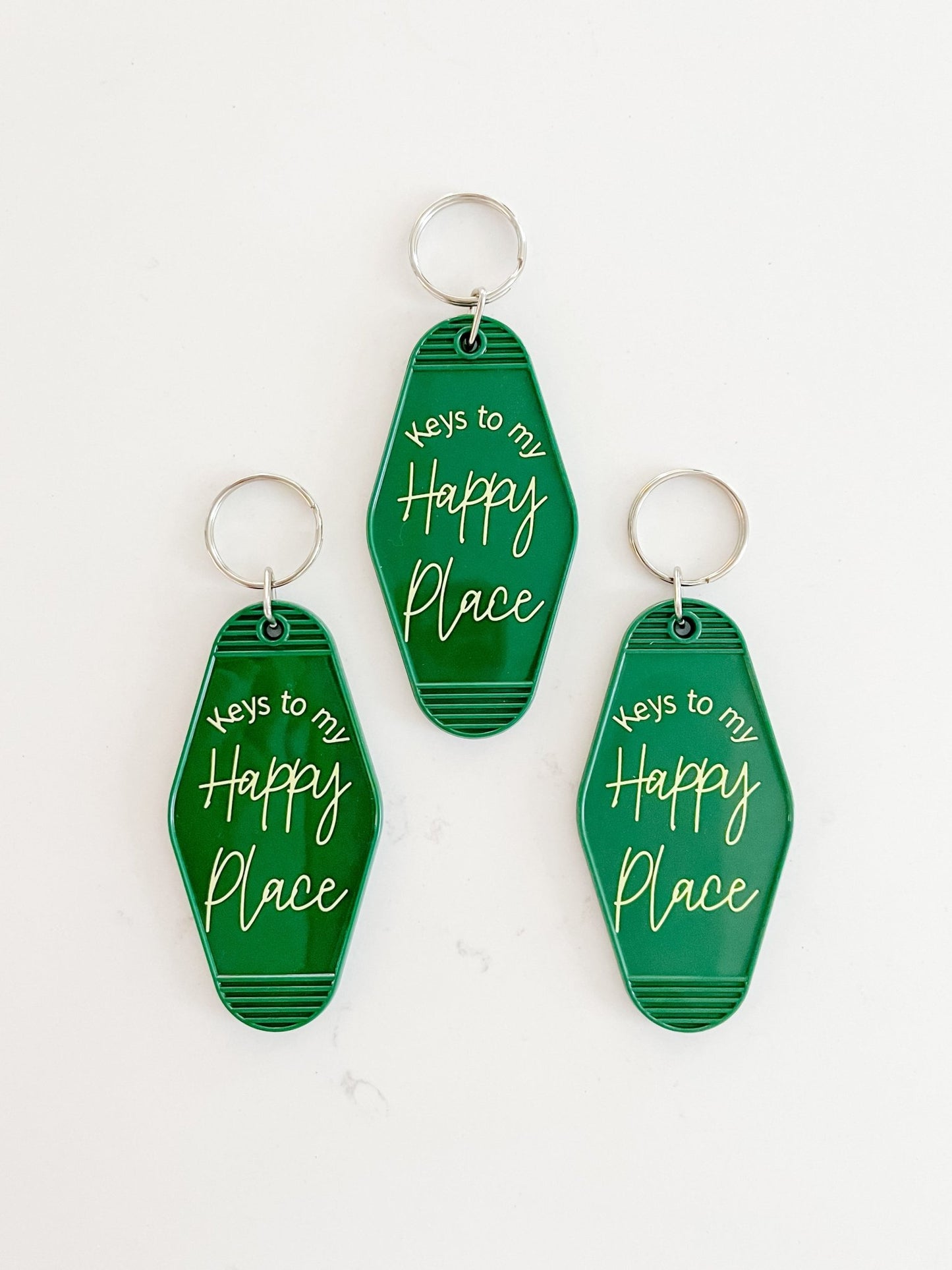 Keys To My Happy Place Keychain - Designs by Lauren Ann