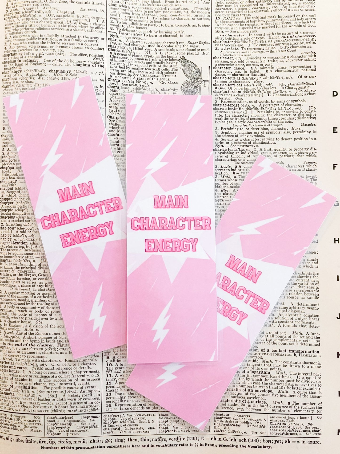 Main Character Energy Bookmark - Designs by Lauren Ann