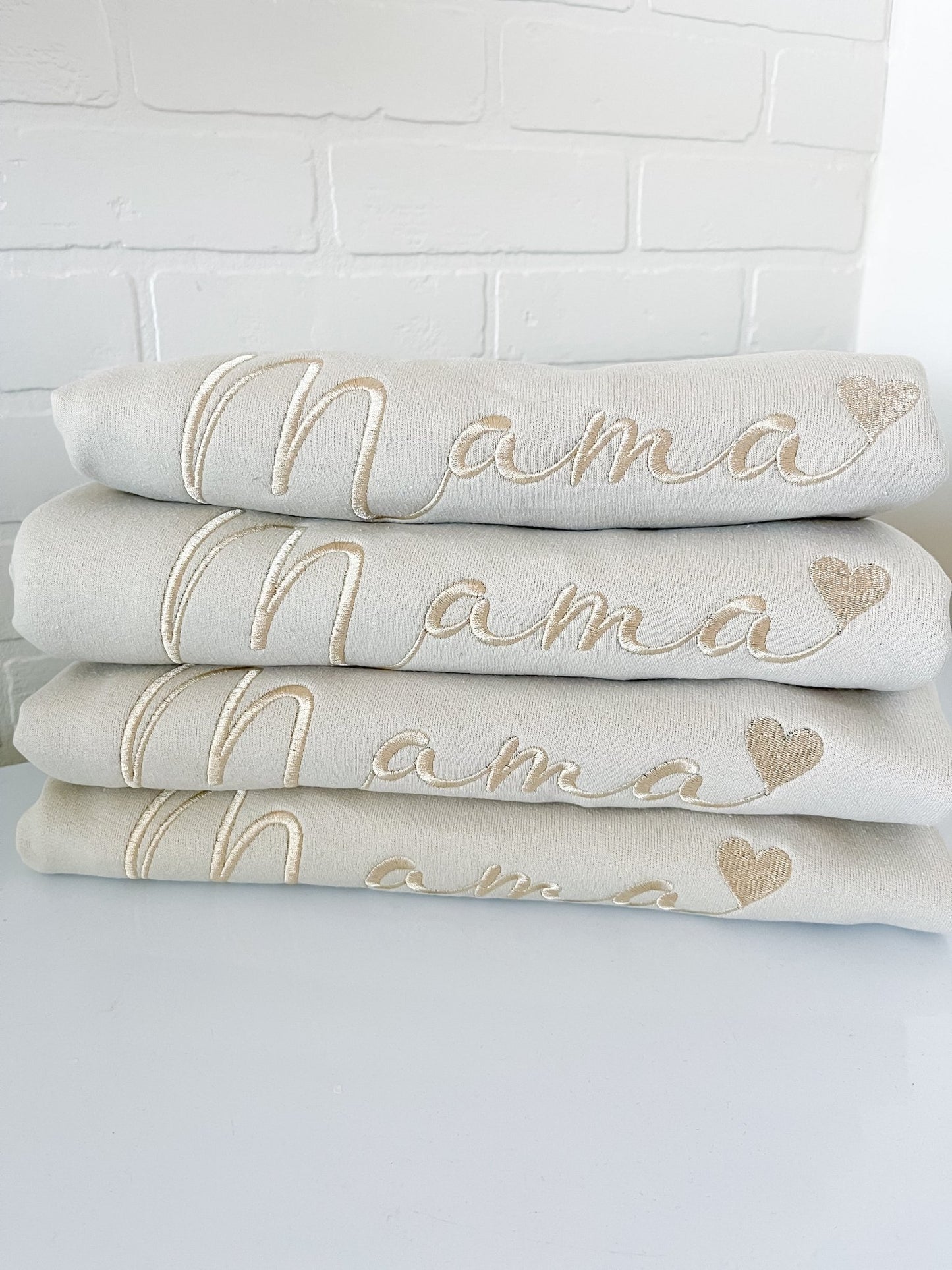 Mama Embroidered Crew Sweatshirt - Designs by Lauren Ann