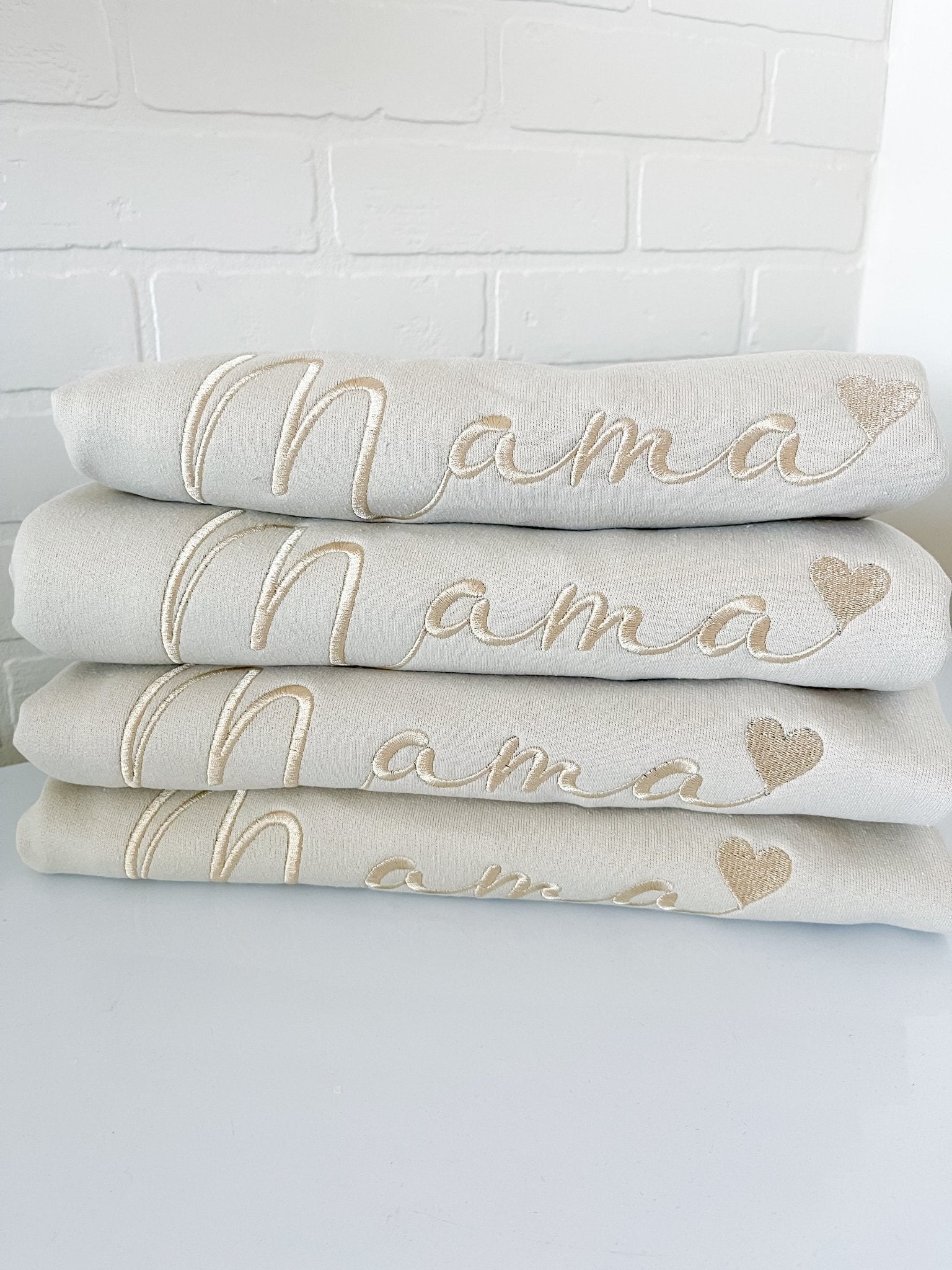 Mama Embroidered Crew Sweatshirt - Designs by Lauren Ann