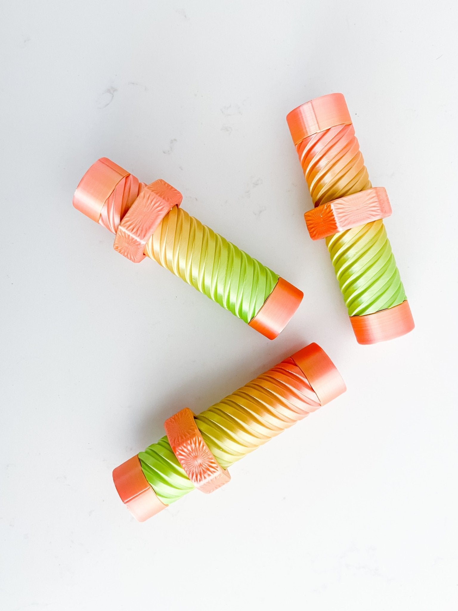 Nut & Bolt Tangerine Blast Fidget - Designs by Lauren Ann