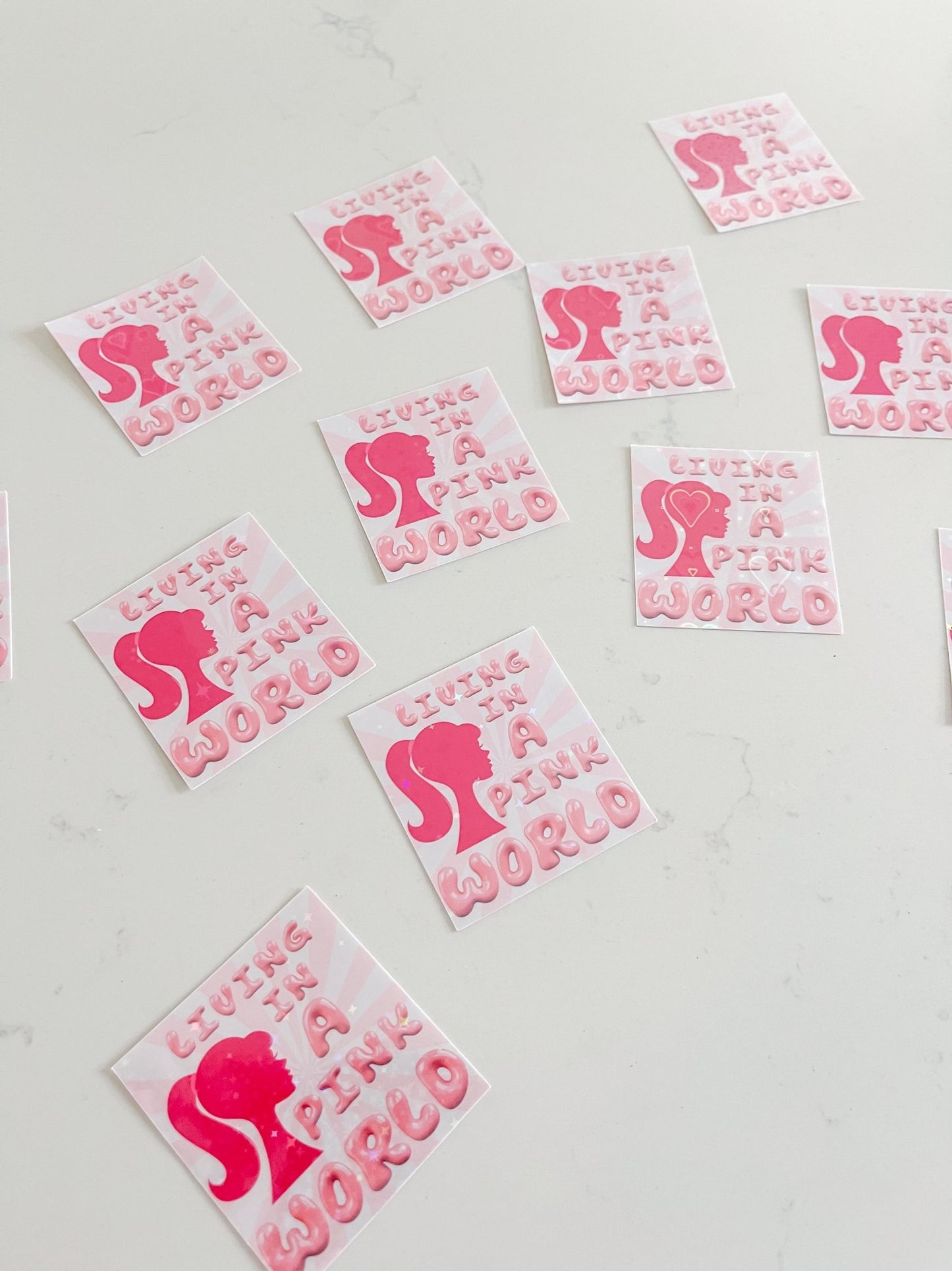 Pink World Sticker - Designs by Lauren Ann