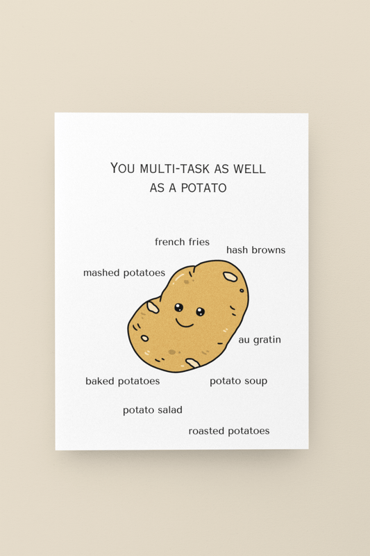 Potato Greeting Card - Designs by Lauren Ann