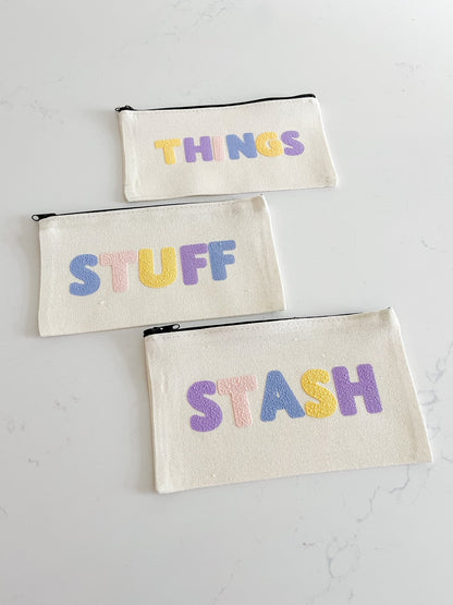 Puffy Stash Canvas Bags - Designs by Lauren Ann