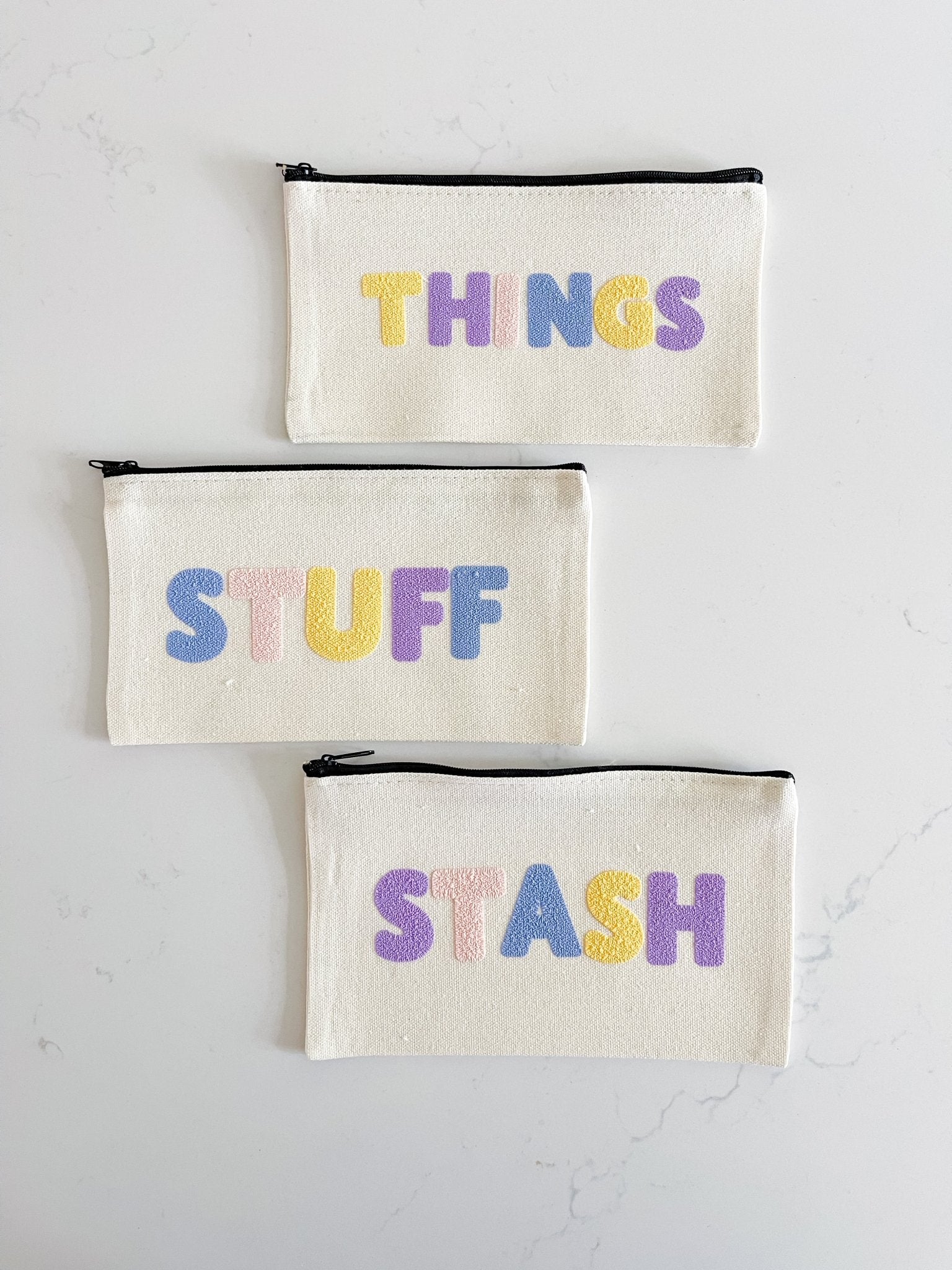 Puffy Stash Canvas Bags - Designs by Lauren Ann