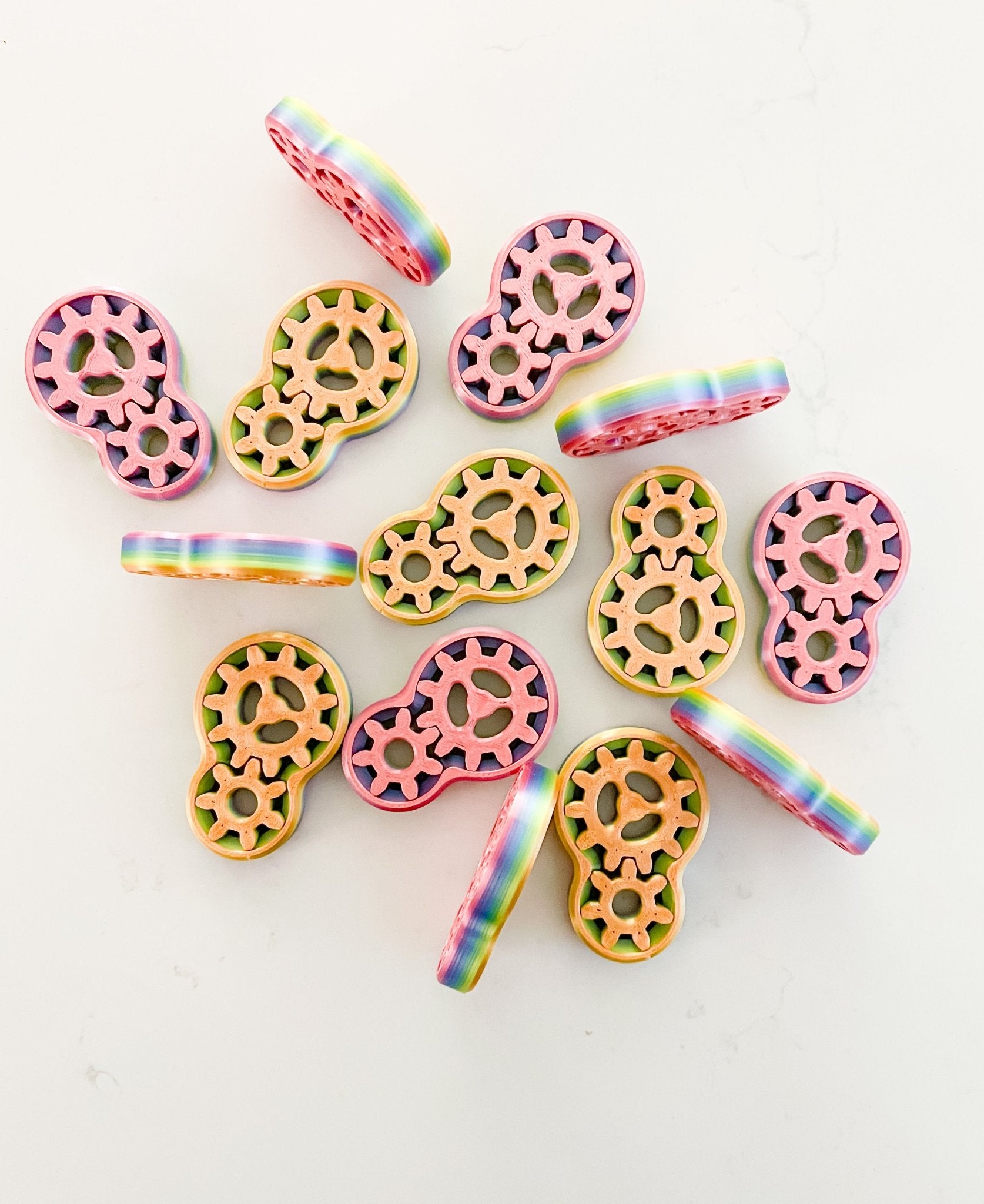 Rainbow Double Gear Fidget Toy - Designs by Lauren Ann