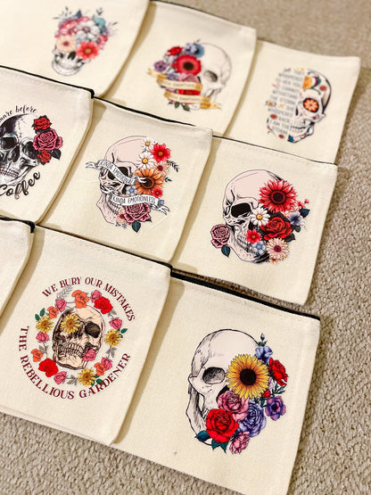 Skelly Canvas Bags - Designs by Lauren Ann