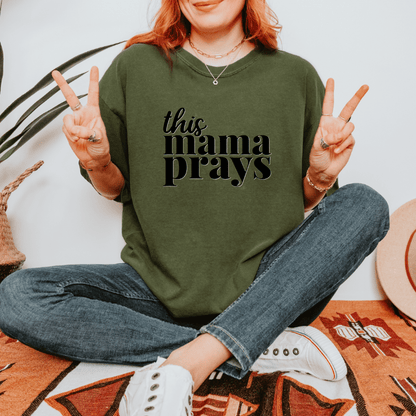 This Mama Prays T-Shirt - Designs by Lauren Ann