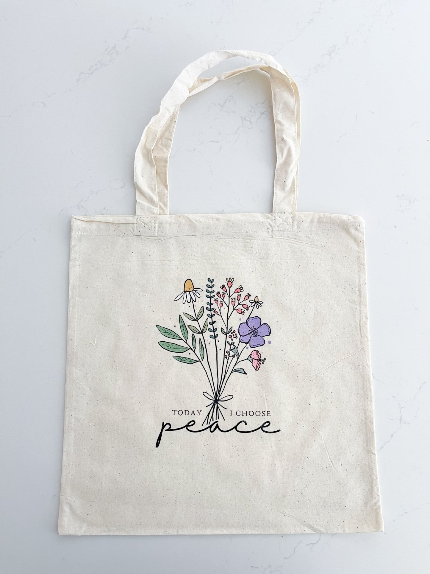 Today I Choose Peace Tote - Designs by Lauren Ann