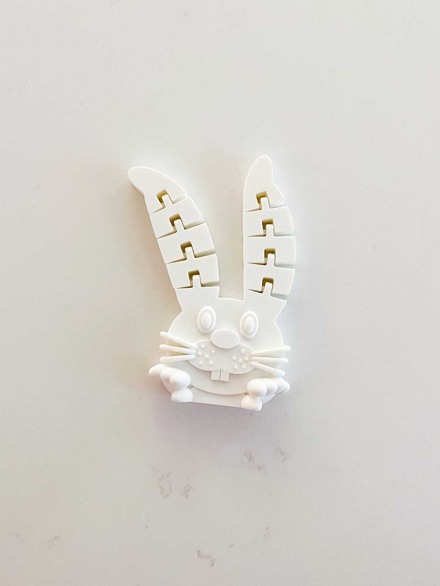White Bunny Fidget Toy - Designs by Lauren Ann