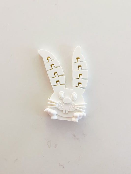 White Bunny Fidget Toy - Designs by Lauren Ann