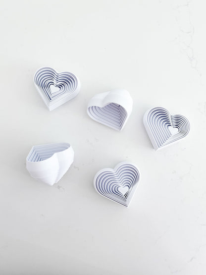 White Heart Fidgets - Designs by Lauren Ann