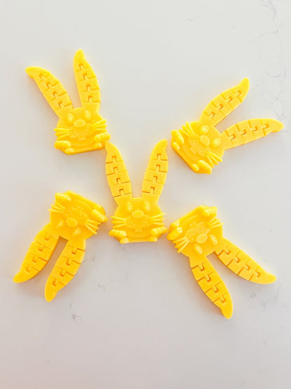 Yellow Glitter Bunny Fidget Toy - Designs by Lauren Ann